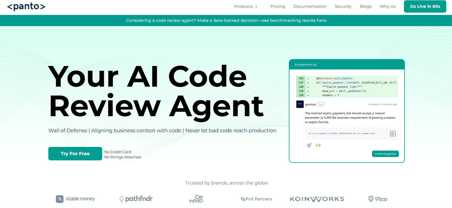 Panto AI code smell detection tools