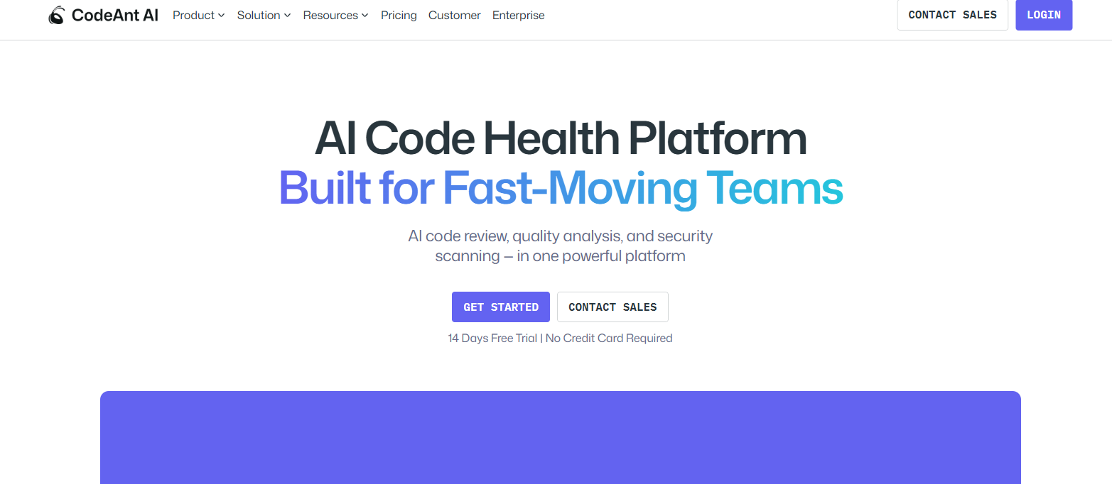 CodeAnt code smell detection tools