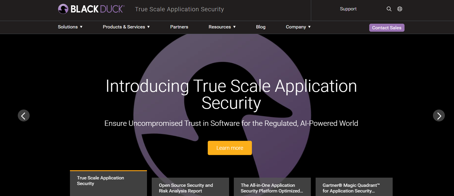 Black Duck software composition analysis tools