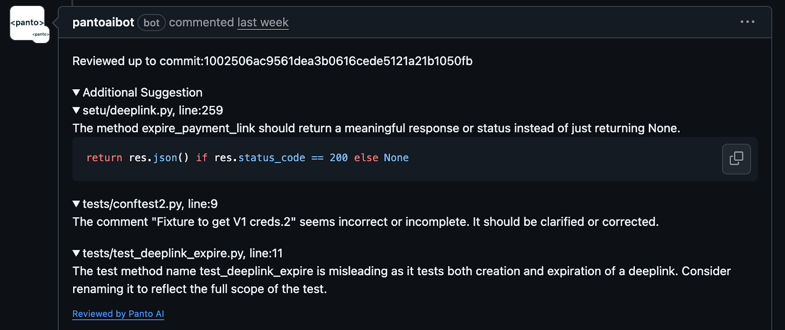 Panto AI comment 4