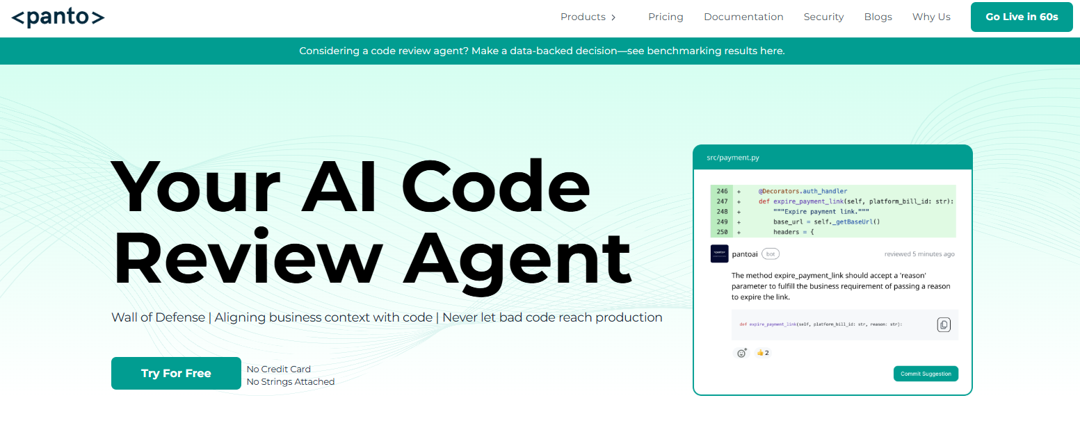 Panto AI context-aware code reviews