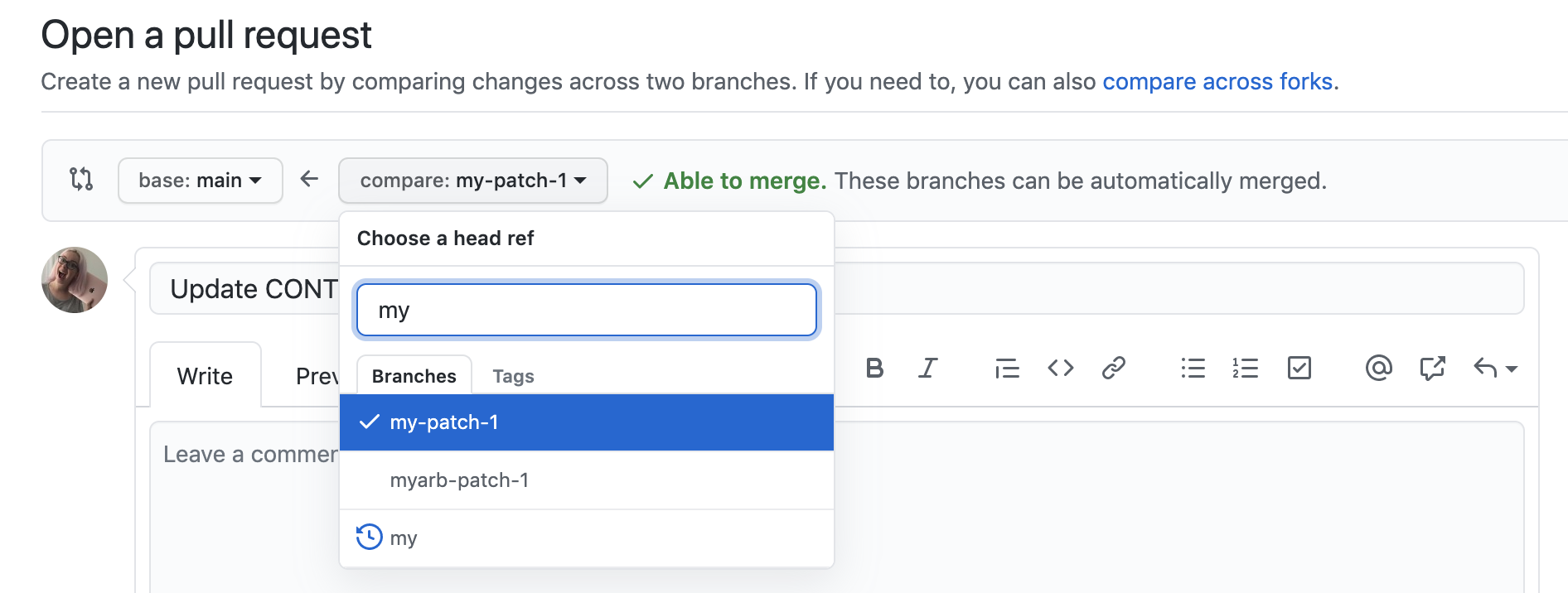 Github pull request review tools