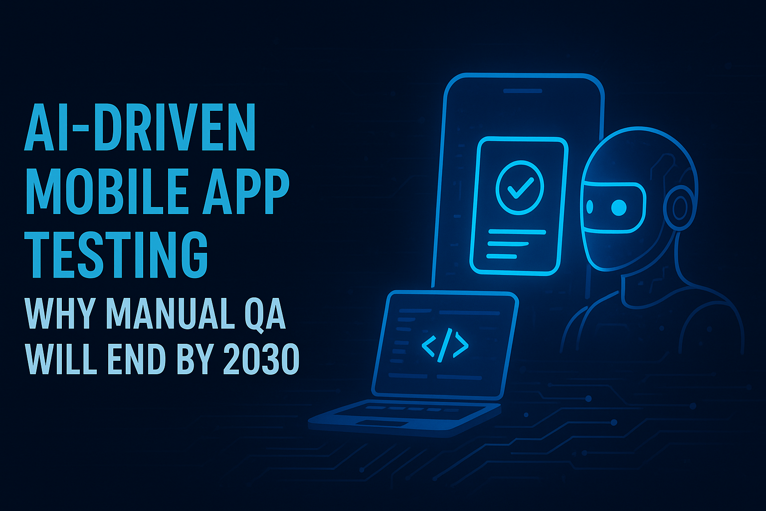 AI-Driven Mobile App Testing: Why Manual QA Will End by 2030
