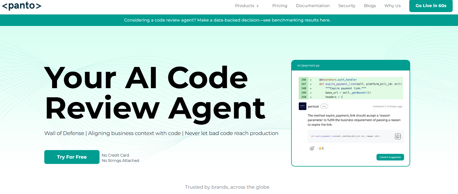 Panto AI code review