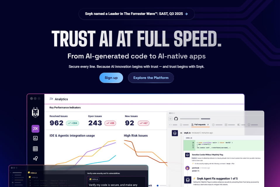 Snyk AI code review