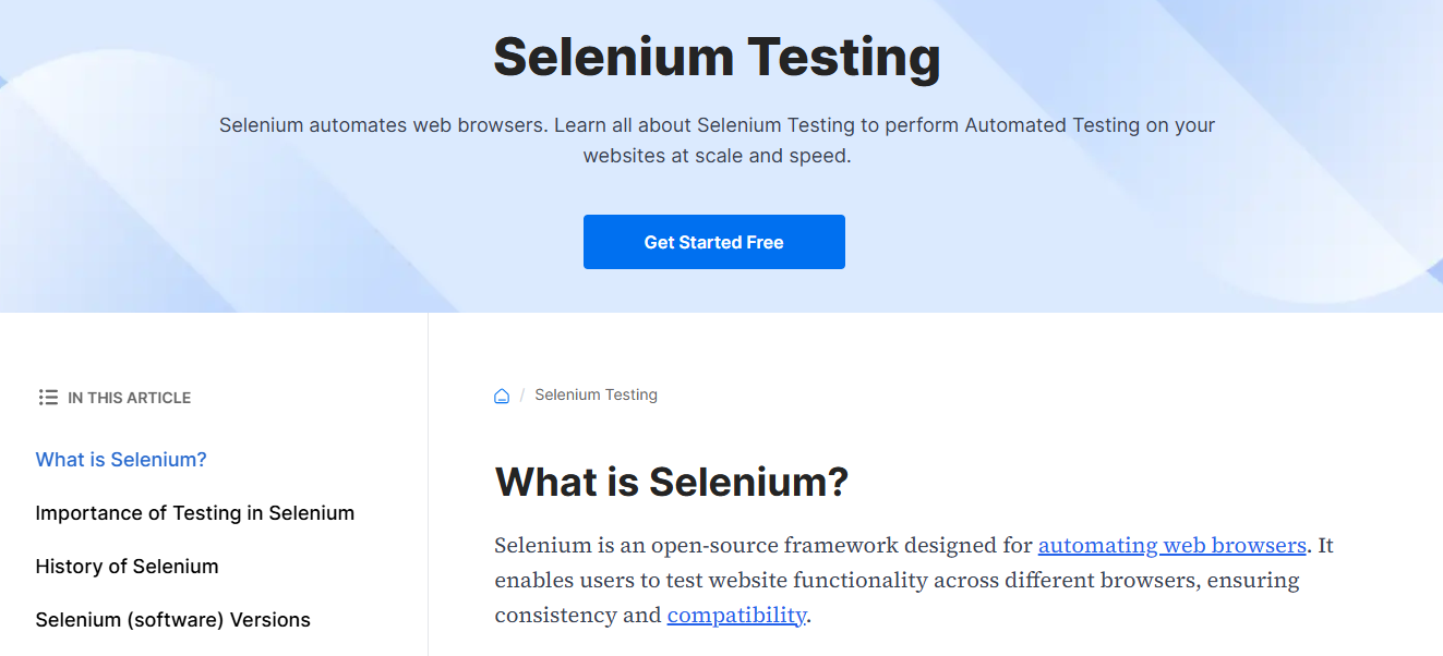 Selenium Testing AI QA automation tools