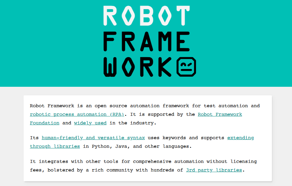 Robot Framework