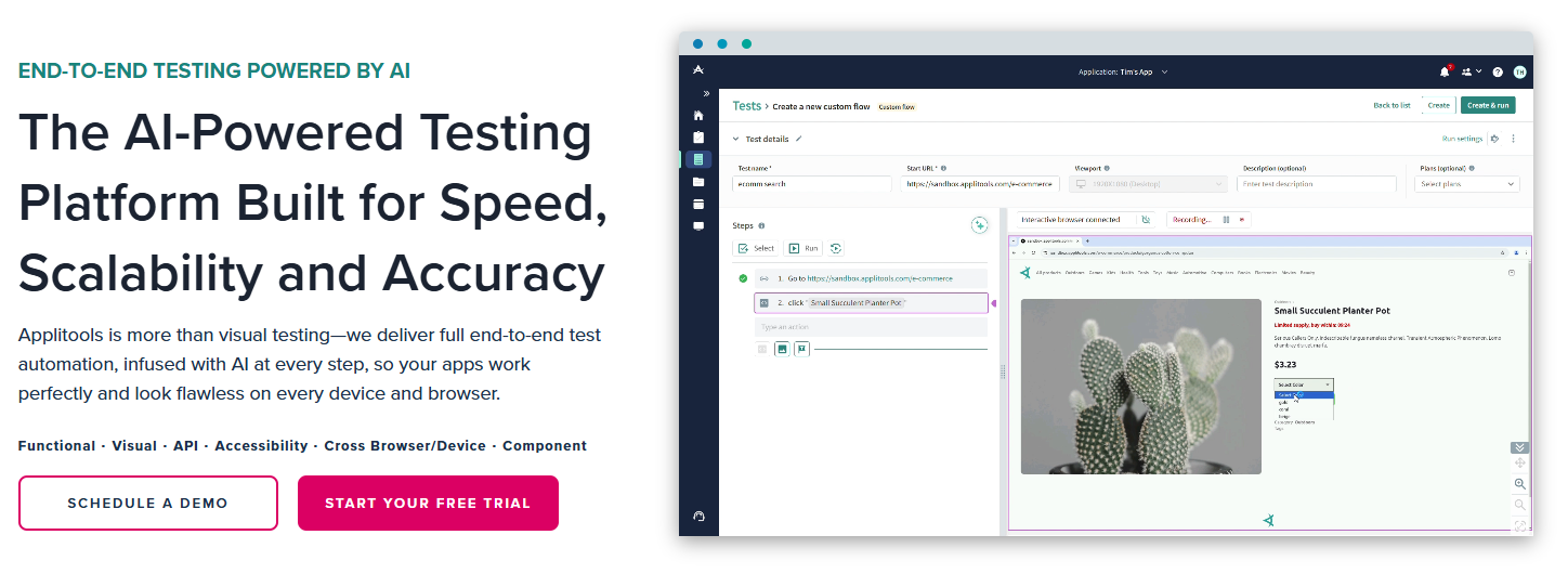 Applitools BrowserStack alternatives