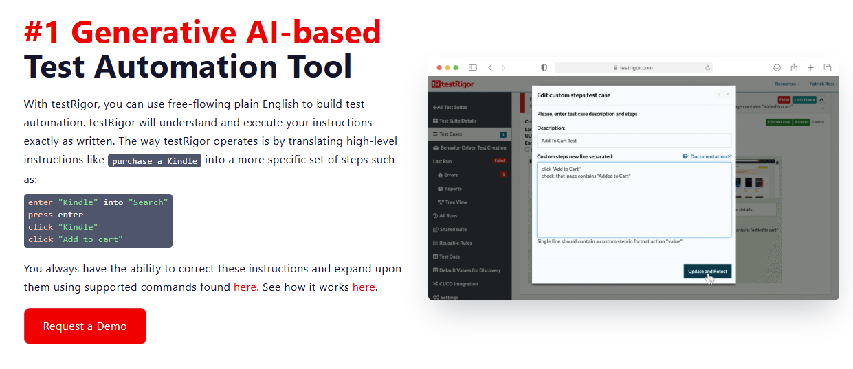 TestRigor autosana alternatives