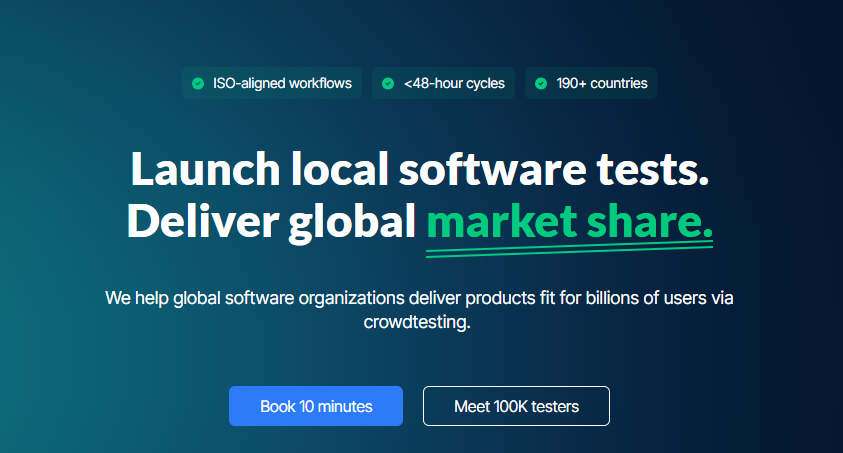 Global App Testing rainforest qa alternatives