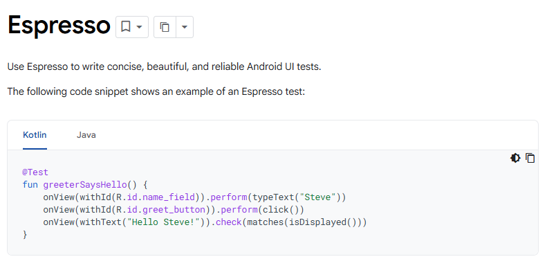 Espresso and XCUITest