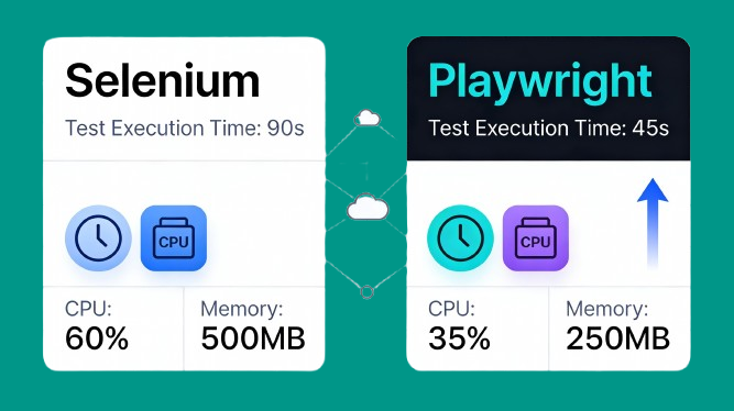 selenium vs. playwright execution time