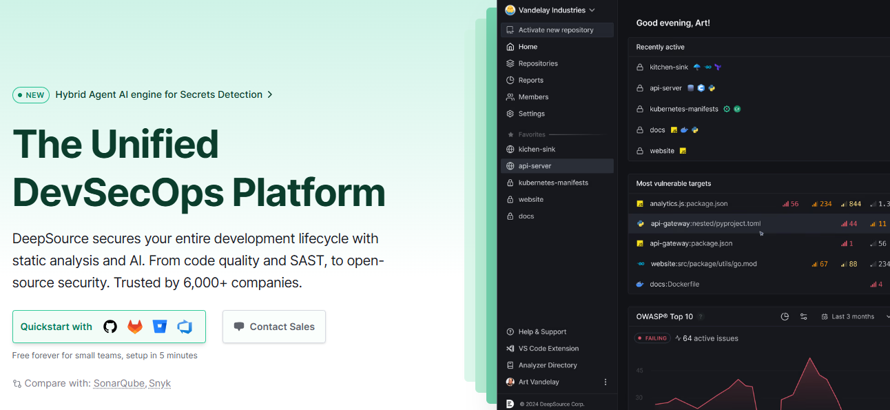 Deep Source Ops code compliance