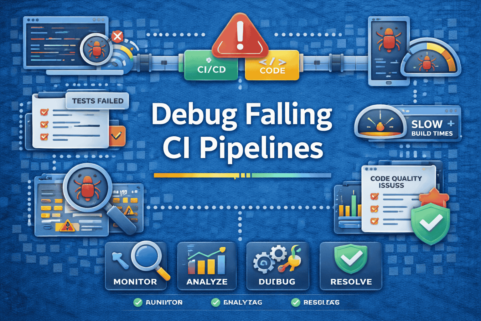 debug failing CI pipelines
