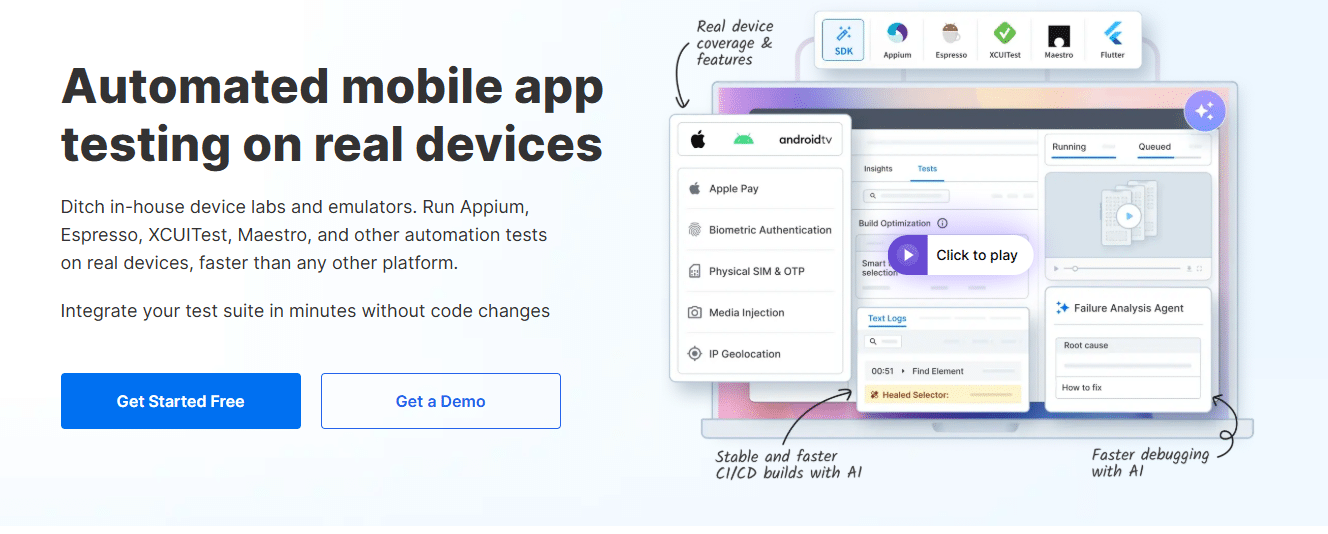 Browserstack app automate