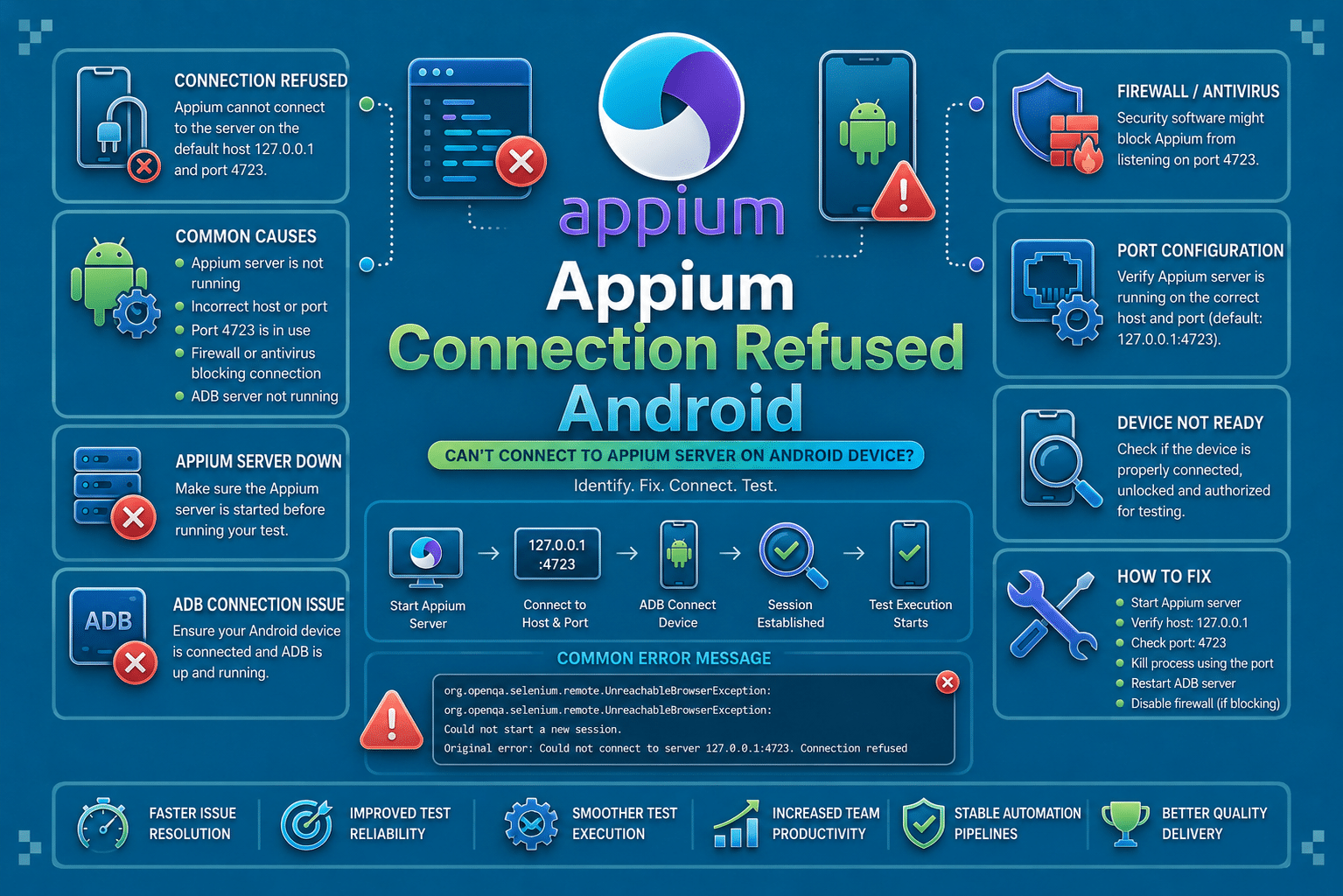 Appium Connection Refused Android: Causes and Fixes Guide