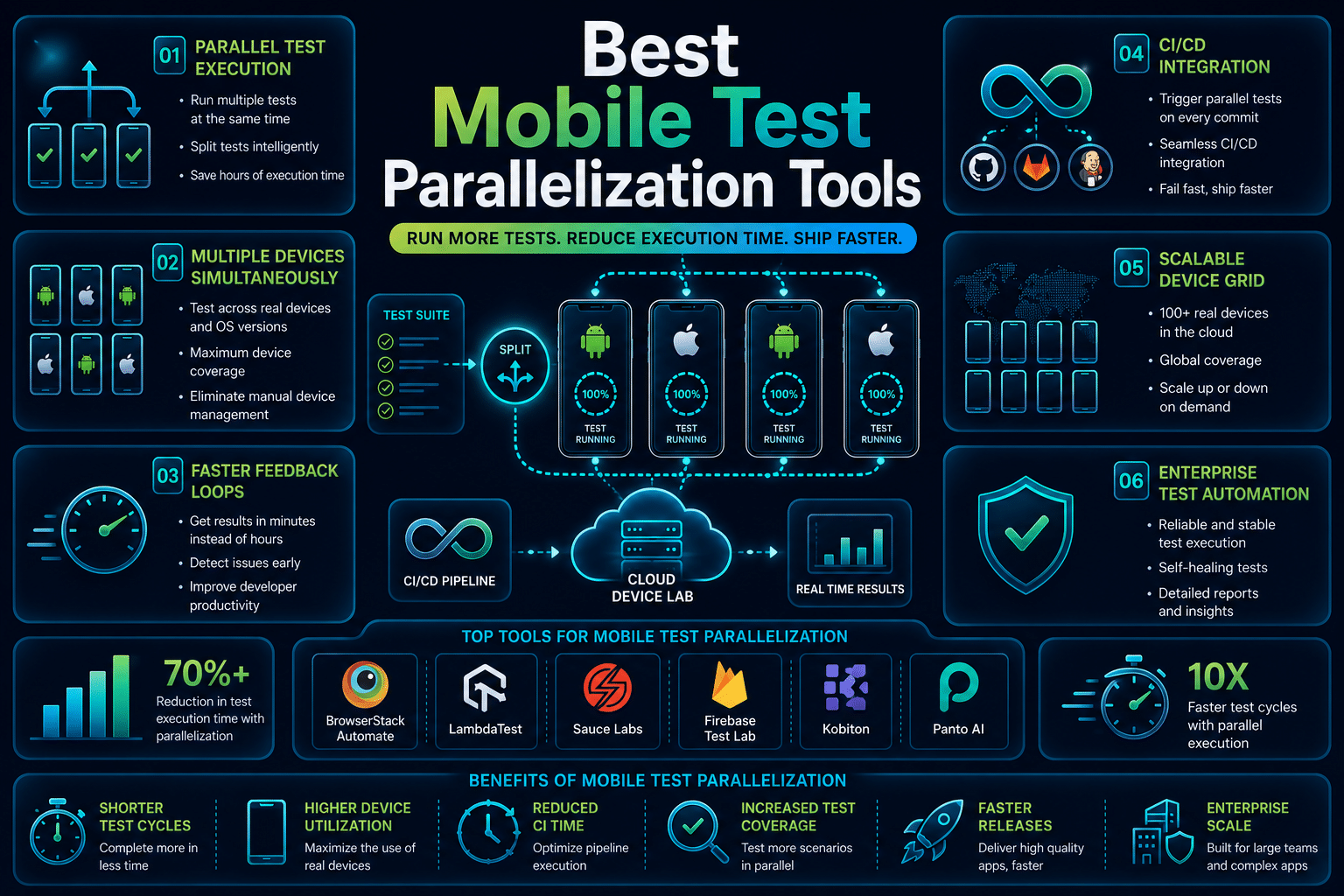10 Best Tools for Mobile Test Parallelization in 2026