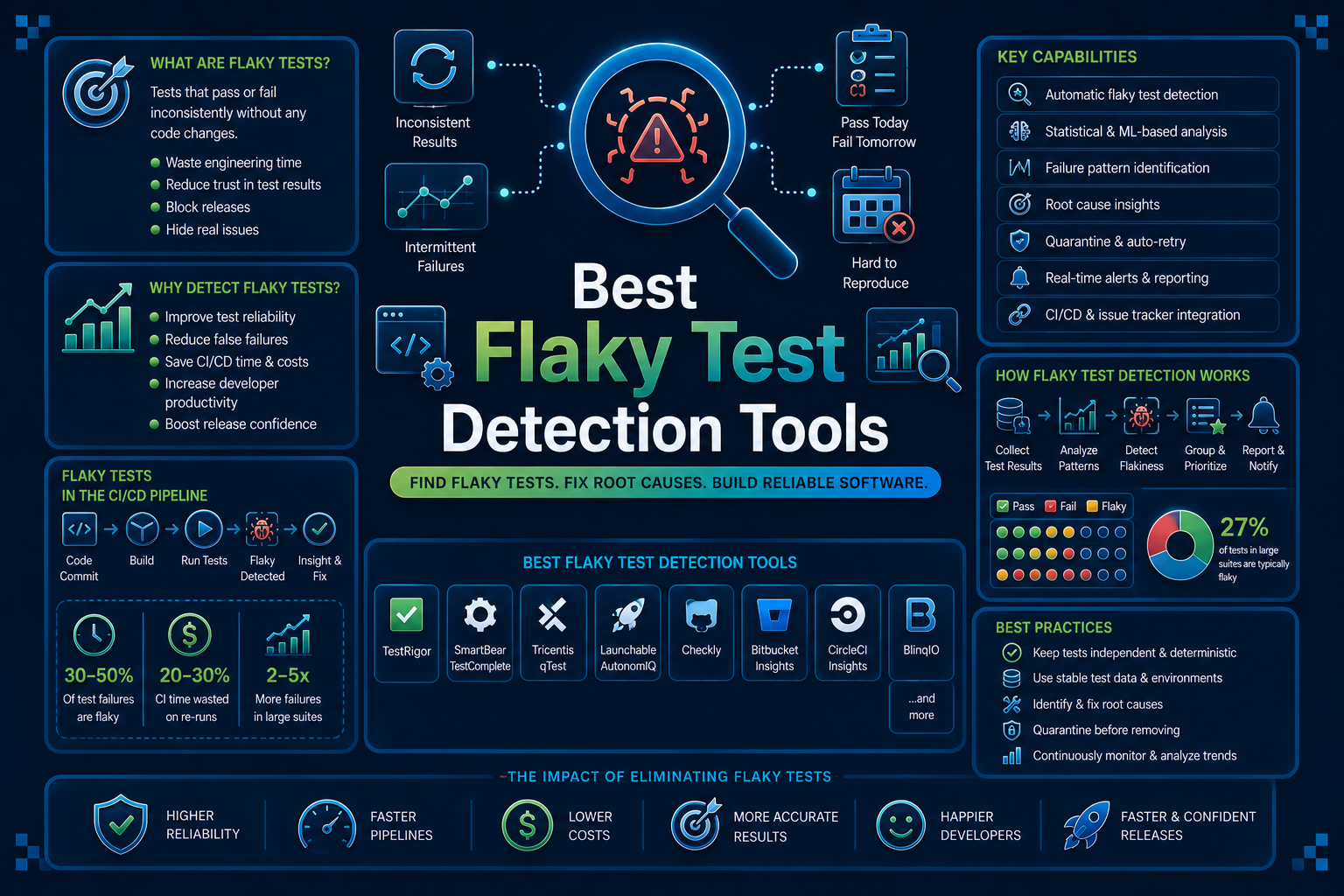 flaky test detection tools