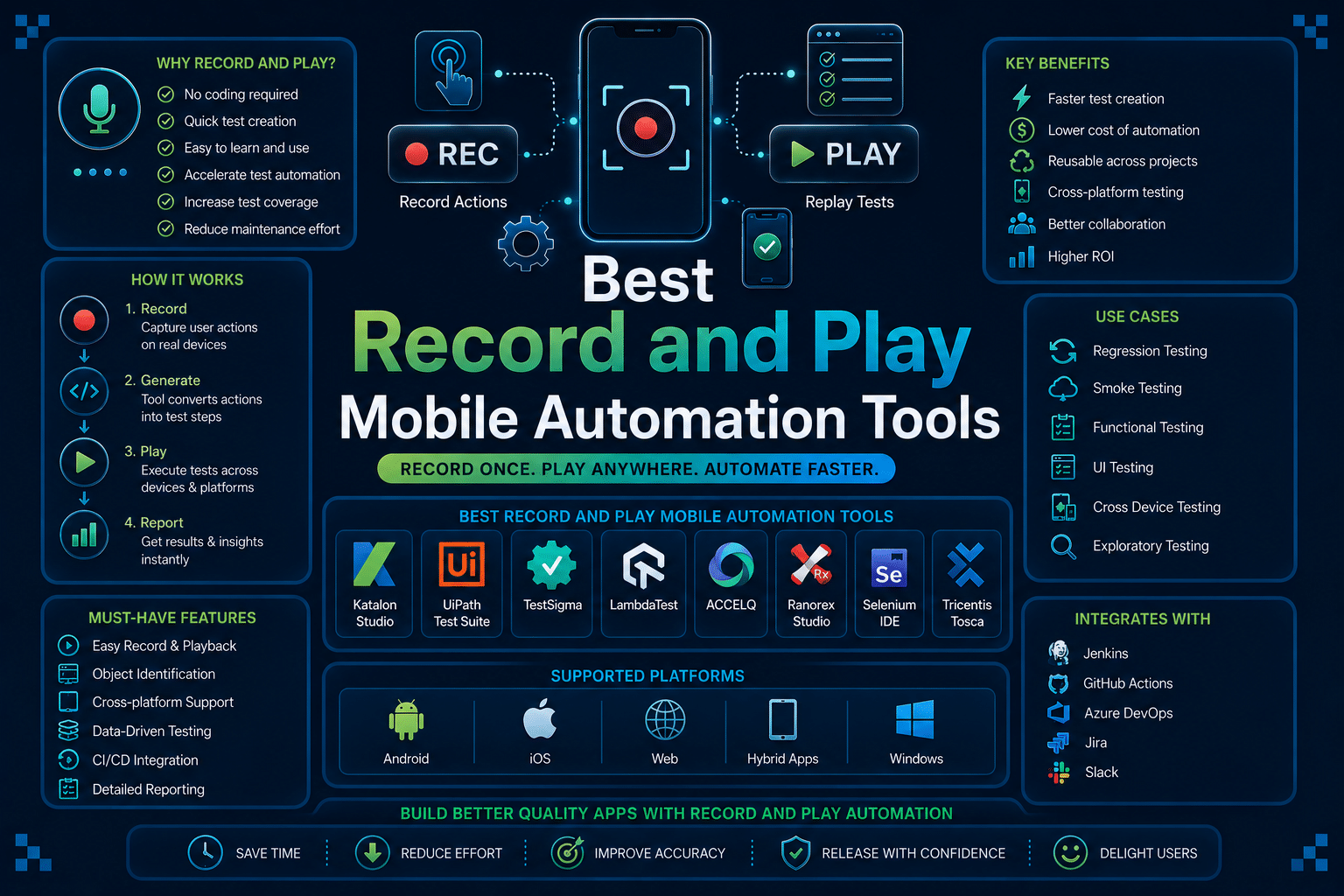 record and play mobile automation tools