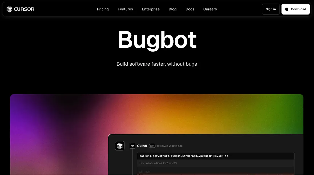 Cursor Bugbot Screenshot